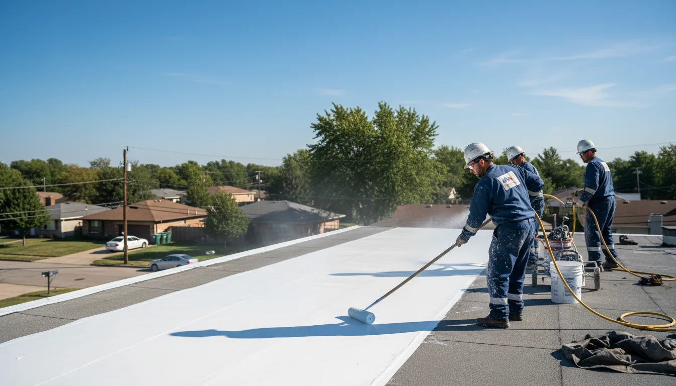 Commercial roof coating in Outing, MN near me